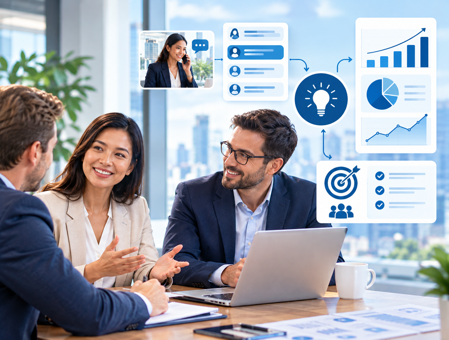 Collaborative Insights in a Modern Office